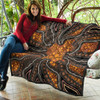 Australia Aboriginal Inspired Quilt - Aboriginal Style Of Background Quilt